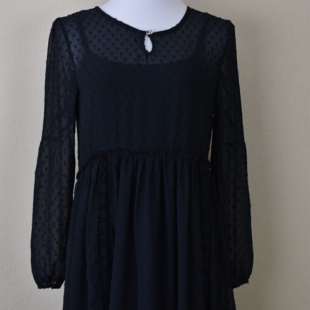 Matilda Jane Nostalgic Charlie Sweet Swiss Dot Dress NEW M - Picture 3 of 8